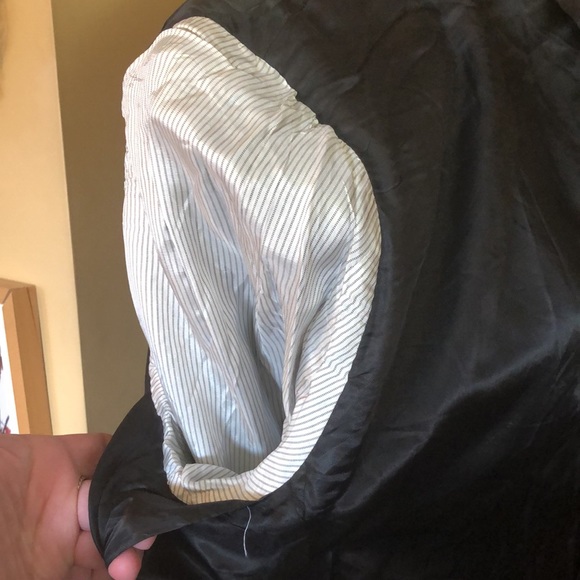 HART SCHAFFNER MARX size 44R Blazer Classic Black 100% Worsted Wool $995 NEW - Picture 14 of 14